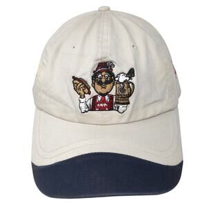 Bierstube 19th Hole U.S. Flag Slideback Baseball Cap Beige One Size White Bear